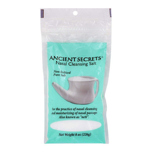 Ancient Secrets Nasal Cleansing Salt Bag, Non Iodized, 8 Oz